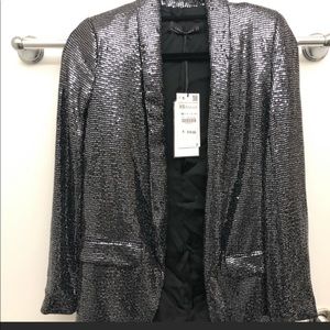 Zara woman sequin blazer
